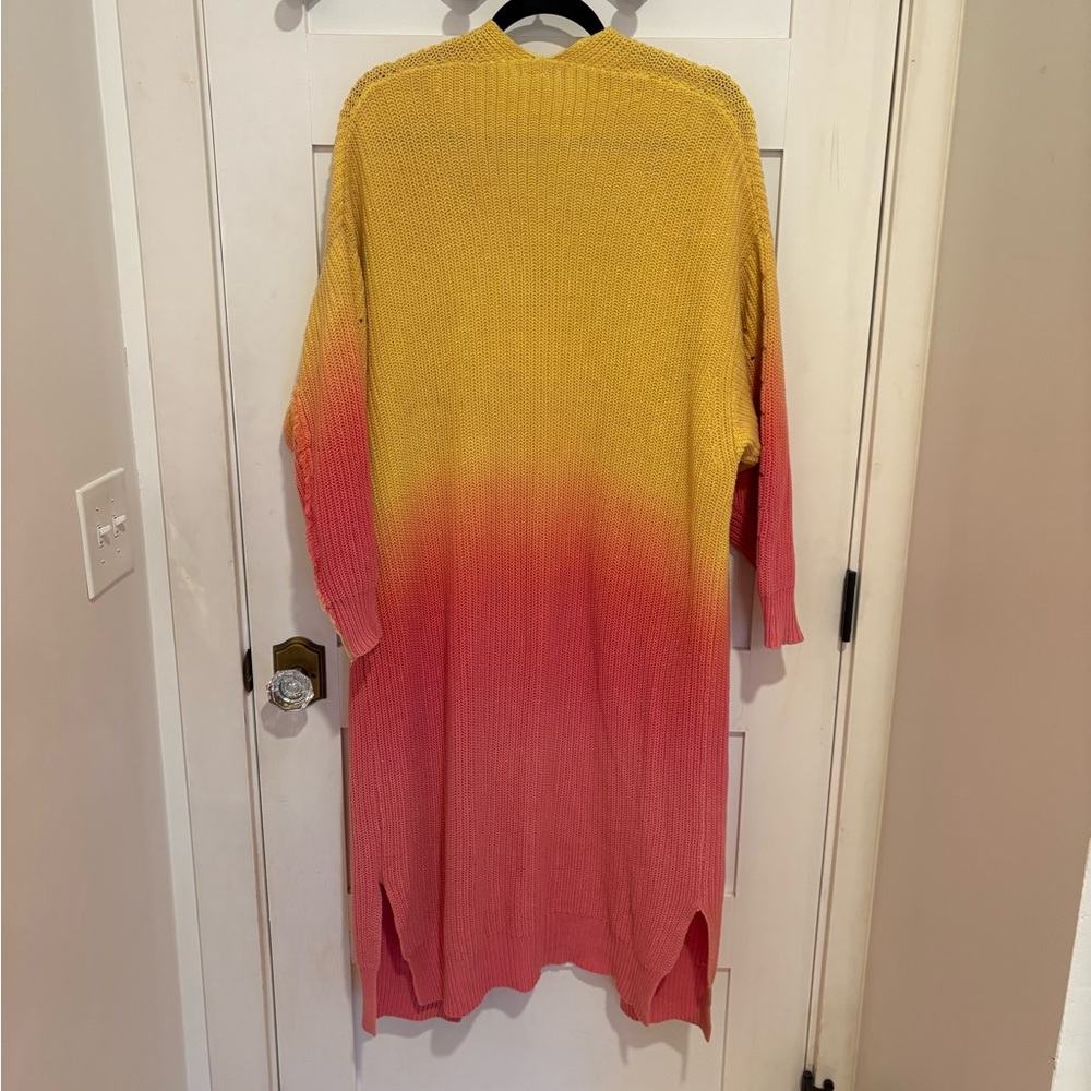Free People Mai Tai Long Ombre Cardigan - Picture 2 of 12